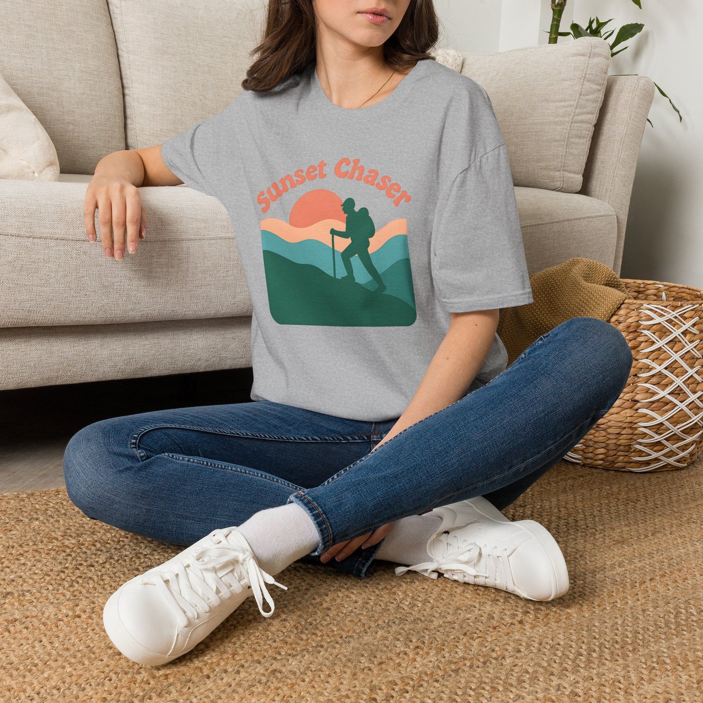 Hiker on Sunset Trail T-Shirt