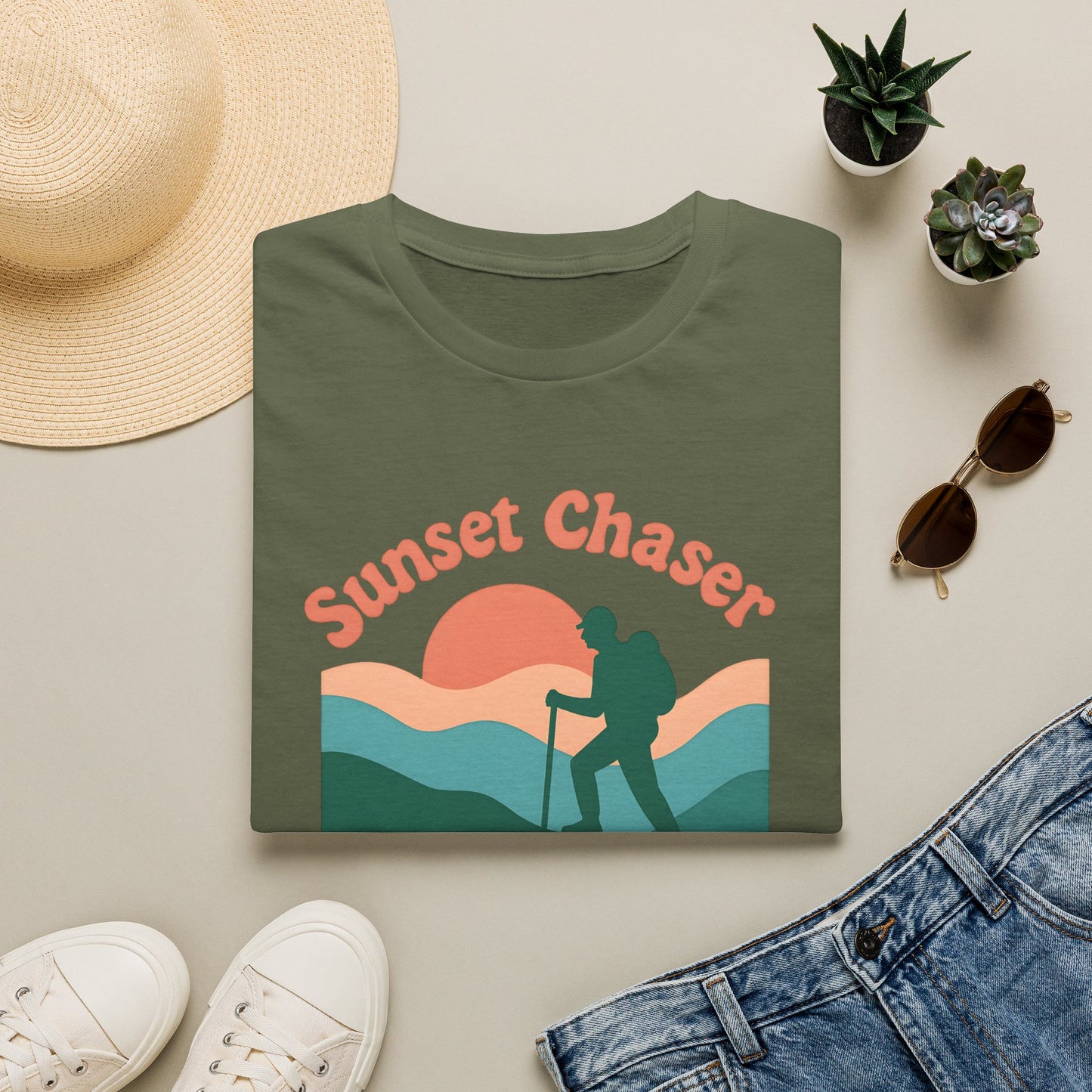 Hiker on Sunset Trail T-Shirt
